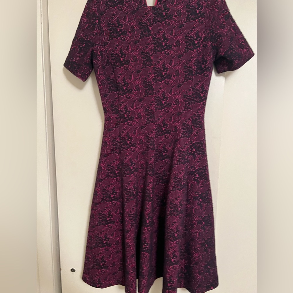 ZARA Purple Lace Midi Dress!